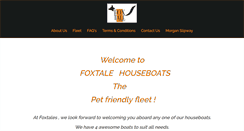 Desktop Screenshot of foxtalehouseboats.com.au