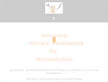 Tablet Screenshot of foxtalehouseboats.com.au
